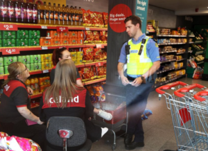 Garda talks to Iceland Workers Occupying Coolock Iceland