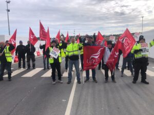 Unite picket photo from Grange Castle 13.9.24