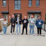 People Before Profit Activists campaigning in Swords with Ollie Power and Cllr Conor Reddy